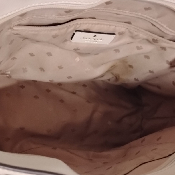 Kate Spade Saffiano Leather Cream Tote Bag - Picture 4 of 10